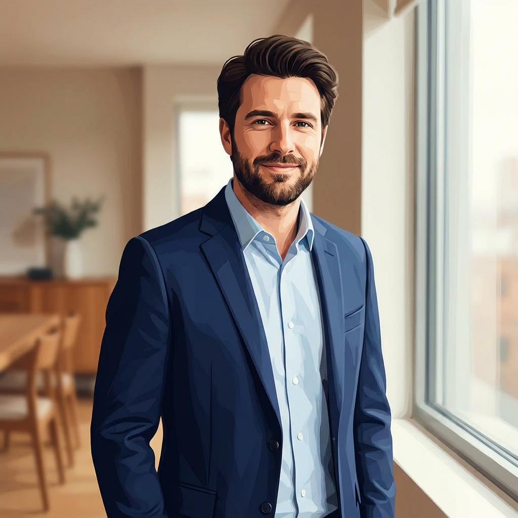Confident man understanding hair loss myths vs facts men commonly believe, depicted with clarity and assurance Confident man understanding hair loss myths vs facts men commonly believe, depicted with clarity and assurance