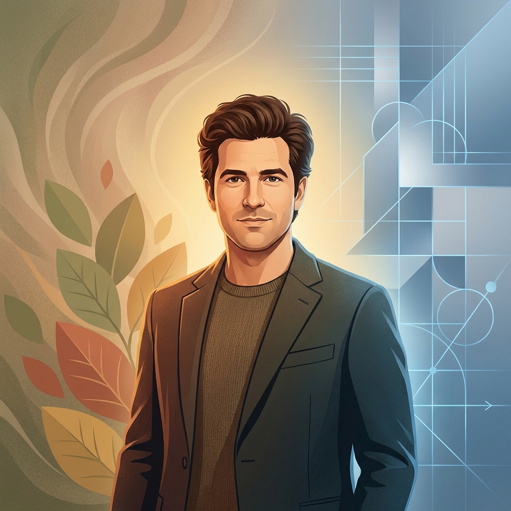 Man with healthy hair representing the choice between how to stop hair loss naturally vs medically