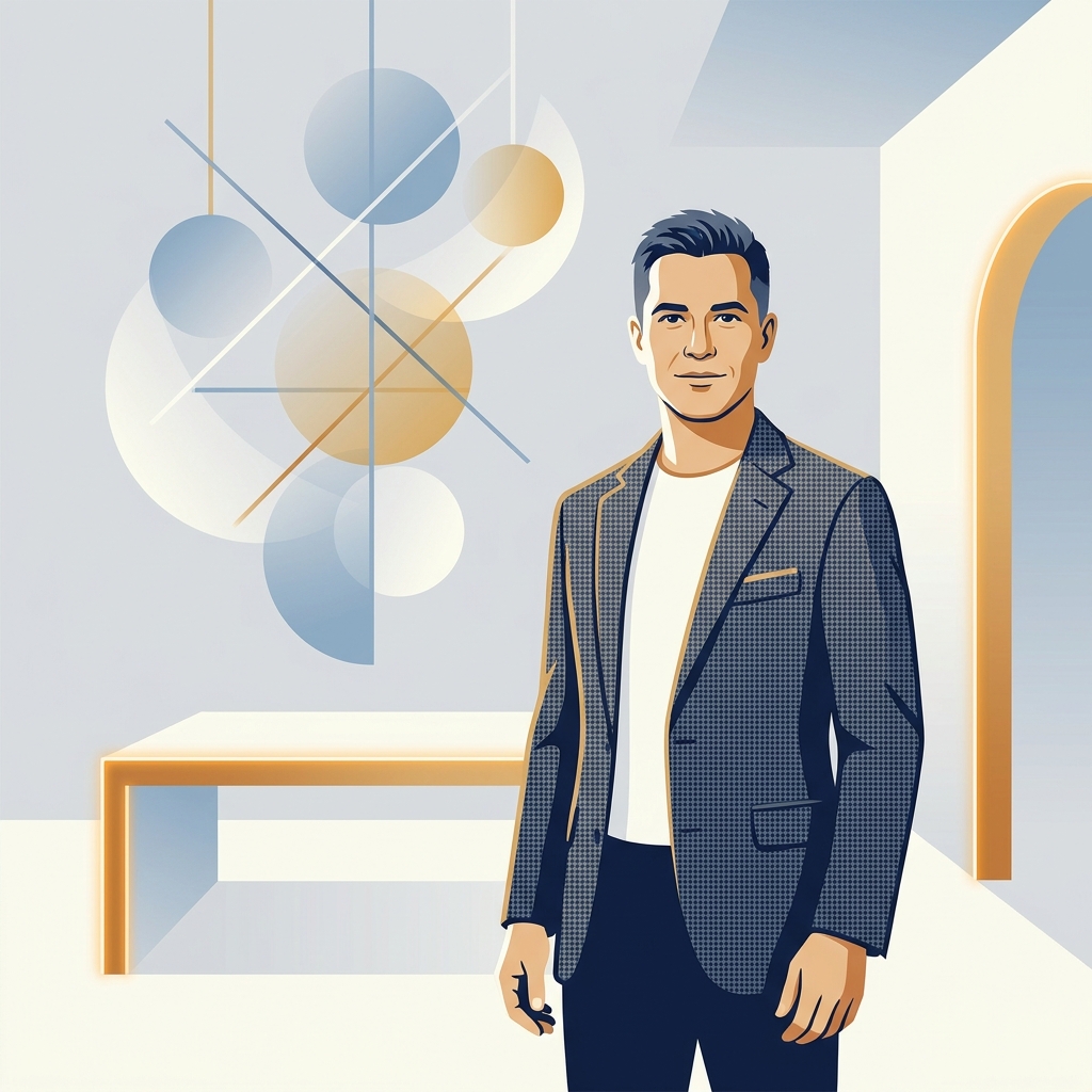 Confident man standing in modern space representing combining hair loss treatments safely with medical guidance Confident man standing in modern space representing combining hair loss treatments safely with medical guidance