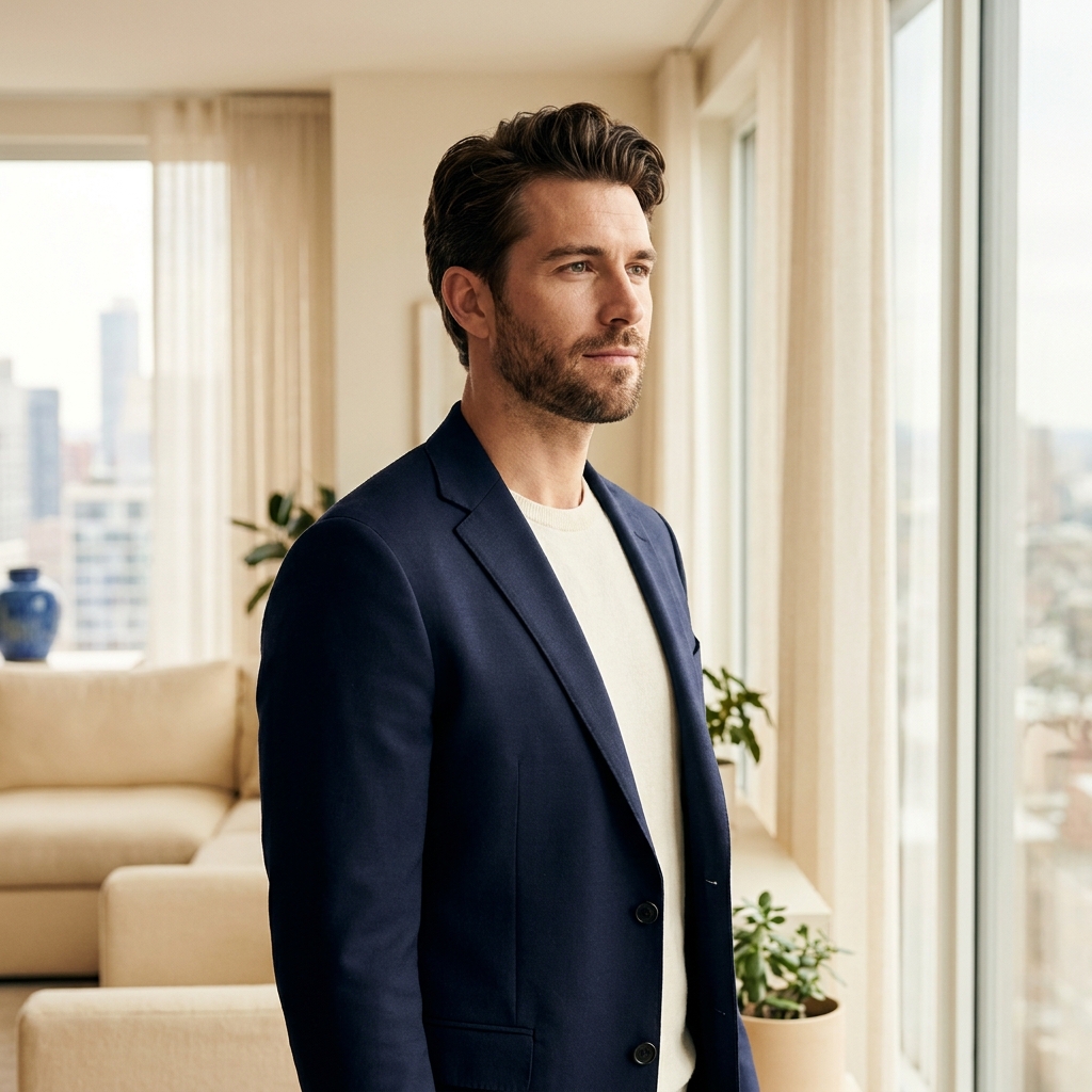 Confident man with healthy hair representing men's hair loss treatment complete guide results