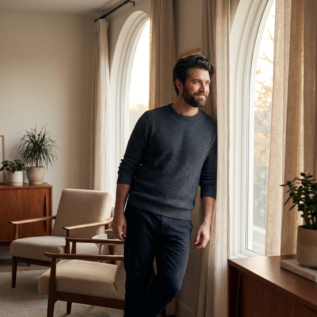 Confident man with healthy hair representing evidence-based dutasteride safety for hair loss treatment Confident man with healthy hair representing evidence-based dutasteride safety for hair loss treatment