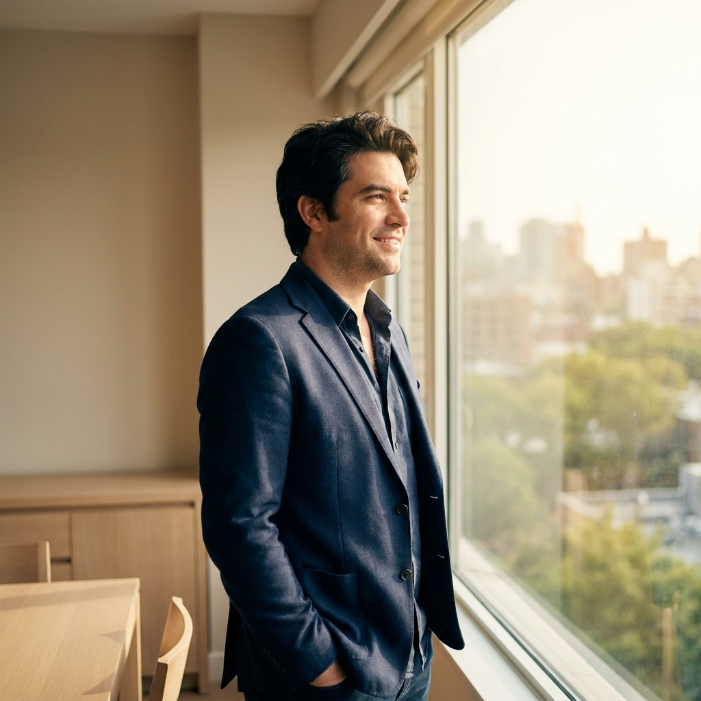 Confident man with healthy hair representing a non-surgical alternative to hair transplant surgery