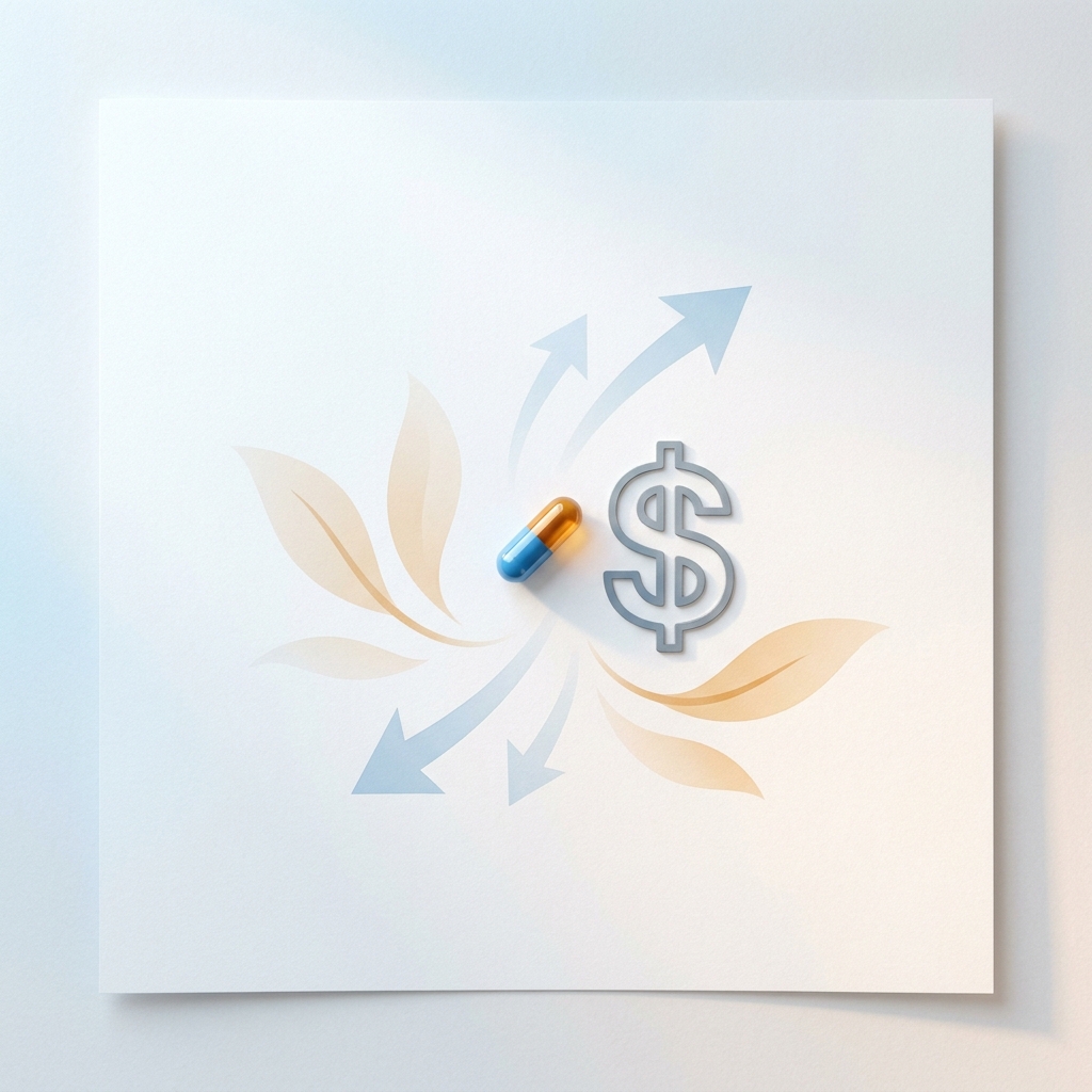 Illustration showing hair loss medication capsule with cost concept elements, representing affordable treatment options in 2026 Illustration showing hair loss medication capsule with cost concept elements, representing affordable treatment options in 2026