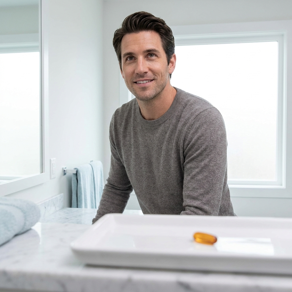Confident man with healthy hair representing a complete hair loss treatment resource for men Confident man with healthy hair representing a complete hair loss treatment resource for men