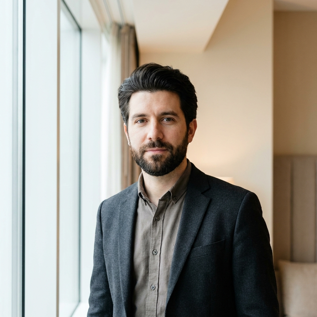 Confident man with healthy hair representing successful efforts to stop hair loss progression in men