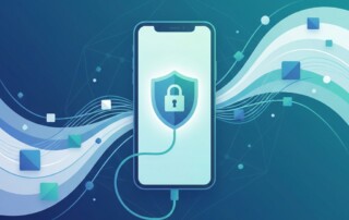 Illustration symbolizing data security on HIPAA compliant telehealth platforms for hair loss care